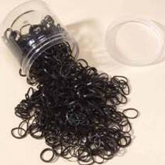Shein 500pcs Black Disposable Hair Ties For Children