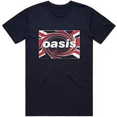 Oasis Union Jack Logo T-shirt Unisex - Navy