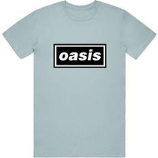 Oasis Unisex Decca Logo T-shirt - Light Blue