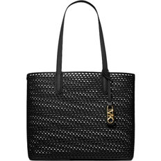 Michael Kors Schwarz Tragetaschen Michael Kors Eliza Extra Large Hand Woven Leather Tote Bag - Black