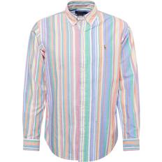 Polo Ralph Lauren Orange Skjorter Polo Ralph Lauren Polo Ralph Lauren Oxford-skjorte med ikonlogo og striber orange/grøn/multifarve