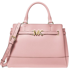 Michael Kors Reed Large Leather Belted Satchel - Powder Blush