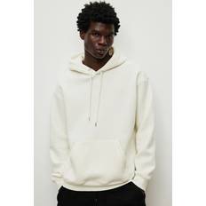 H&M Herr Tröjor H&M Loose Fit Huvtröja - Vit