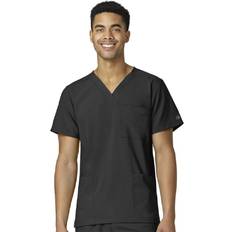 WonderWink W123 Unisex Pocket Utility Scrub Top, Caribbean Blue