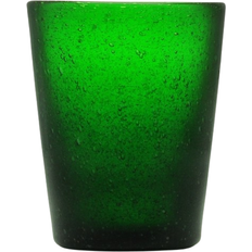 Memento Signature Bubbles Double Old-Fashioned Emerald Drink Glass 12.5fl oz 6