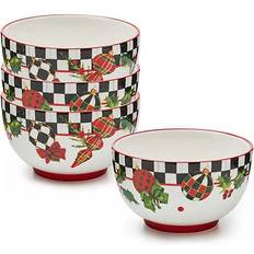 Breakfast Bowls Mackenzie-Childs Deck The Halls Breakfast Bowl 4.75" 4 0.12gal