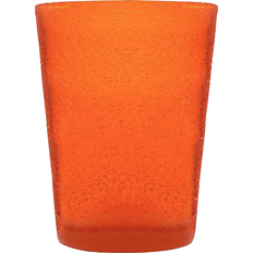 Orange Drink Glasses Memento Signature Bubbles Double Old-Fashioned Orange Drink Glass 12.5fl oz 6