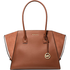 Michael Kors Avril Extra Large Leather and Suede Tote Bag - Luggage