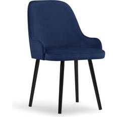 Micadoni Home Flint Royal Blue/Black Esszimmerstuhl 85cm