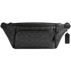 Coach League Belt Bag In Signature Canvas - Charcoal Signature