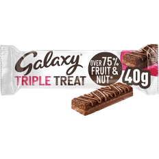 Galaxy Triple Treat Fruit & Nut Milk Chocolate Snack Bar 40g 18 pcs