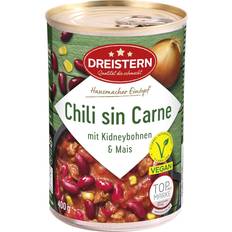 Günstig Konserven Dreistern Chili sin Carne der mit Kidneybohnen & Mais 400g 1Pack