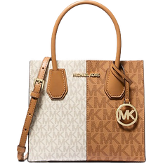 Michael Kors Mercer Medium Two Tone Logo Crossbody Bag - Deer Multi