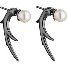 Shaun Leane Cherry Blossom Branch Earrings - Black/Pearl