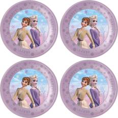 Prinsesser Engangstallerkner Procos Disposable Plates Frozen II Wind Spirit 4-pack