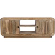 Hudson Carved Natural Oak TV Bench 145x55cm