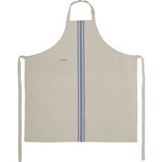 Linne Förkläden OYOY Linu Apron High Beige 102x96 cm Förkläde Blå, Beige