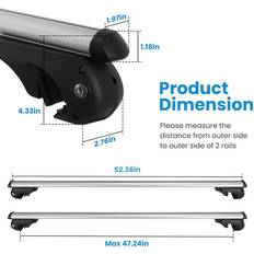 Roof Racks & Accessories iMounTEK Roof Rack Crossbar 2-Pack Roof