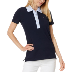 Tommy Hilfiger T-shirts & Tank Tops Tommy Hilfiger Women's Contrast Trim Polo Shirt - Sky Captain