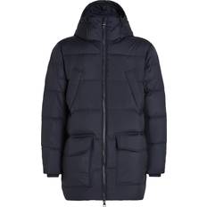 Two-way Zipper Coats Tommy Hilfiger Quilted Down Parka Coat - Navy