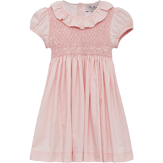 Buttons Dresses Trotters Willow Rose Hand Smocked Dress - Pink