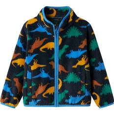 Kinderbekleidung Name It Fleecejacke Meeko - Marine/Azur/Safran/Grün