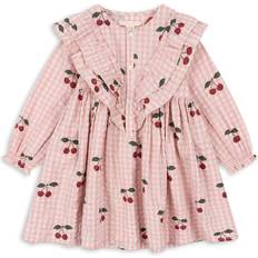 18-24M Robes Konges Sløjd Kim Frill Dress - Cherry Check