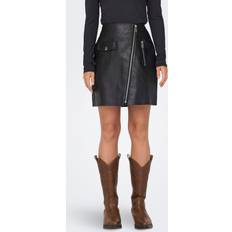 Leather Imitation Skirts Only Synthetic Leather Skirt