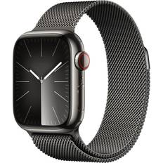 Apple Smartklokker på salg Apple Watch Series 9, Stainless Steel, 41mm, GPS + Cellular, Milanese Loop