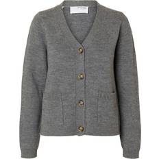 Cachemire Cardigans Selected Femme Cardigan SLFAna - Gris Chiné