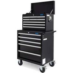 pro 14 drawer tool chest & roller cabinet, smooth sliders, liners & lock