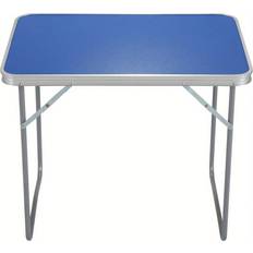 Shein Portable Folding Outdoor Camping Kitchen Work Top Table Folding Camping Table Portable Picnic Table Foldable Lightweight Table Aluminum Blue Folding T