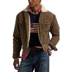 Outerwear Corduroy Faux Fur Lined Trucker Jacket