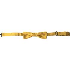 Yellow Ties Dolce & Gabbana Adjustable Neck Men Bow Tie Yellow