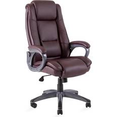 Vadderad sits Kontorsstolar Calvin CALVIN 81x65xH114-1215cm mörkröd Kontorsstol