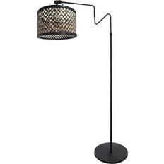 Bamboo Floor Lamps Steinhauer Linstrom Metal Bamboo Wickerwork Floor Lamp