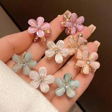 Shein Delicate Flower Mini Small Hair Claw Clips Sweet Side Bangs Hair Clips