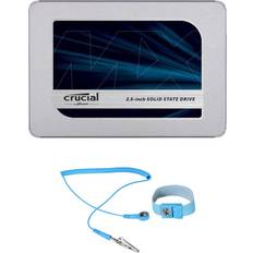 Crucial MX500 250GB SATA III 2.5&quot Internal SSD, with 6' Anti-Static Wrist Strap