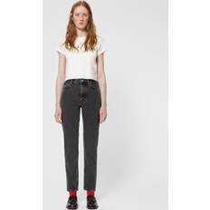 Nudie Jeans Hög Midja Tapered Fit - Gray