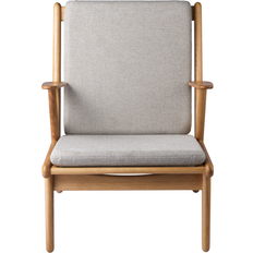 FDB Møbler Fåtöljer FDB Møbler J53 Oiled Oak-Light Grey Fåtölj