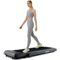 Costway Cardio Machines Costway 2 in 1 Folding Treadmill with Incline with Remote Control-Blue