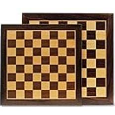 Cayro Schackbräde mörkt trä storlek 40 x 40 cm hantverkskvalitet felfri finish elegant design robust och hållbar perfekt som present handgjord