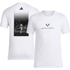 Inter Miami CF T-shirts adidas Men'sInter Miami CF 2024 Messi Goat White T-Shirt