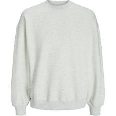 Jack & Jones Women Jumpers Jack & Jones Oversized Crew Sweatshirt Light Grey Marl