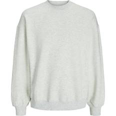 Jack & Jones Sweatshirt 'JJEUrban Edge' weißmeliert