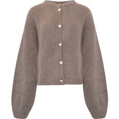 Polyamid - S Cardigans Noella Kae Knit Cardigan - Coffee