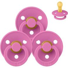 Bibs Rund Colour Sut Sampak 3 stk. Str. 2 Bubblegum