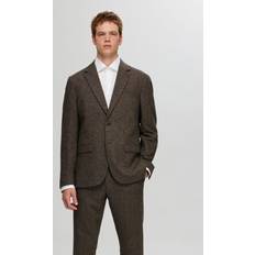 Homme - Marron Costumes Selected Homme Karierter Blazer