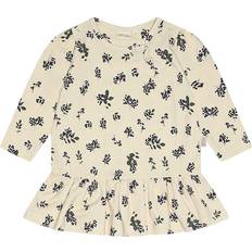 Rød Kjoler Petit Piao Elderberry Aop Kjole Gather Printed