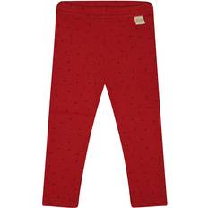 Rød Svedundertøj Børnetøj Petit Piao Chili Pepper Dot Leggings Modal Dot